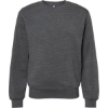 Custom Unisex Triblend Fleece Crewneck Sweatshirt Black Triblend