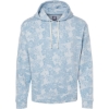 Custom Mens Triblend Fleece Hooded Sweatshirt Chambray Aloha Triblend