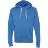 Custom Mens Triblend Fleece Hooded Sweatshirt Cool Royal Triblend