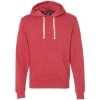 Custom Mens Triblend Fleece Hooded Sweatshirt Red Triblend