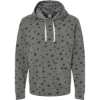 Custom Mens Triblend Fleece Hooded Sweatshirt Smoke Stars Triblend