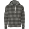 Custom Mens Triblend Fleece Hooded Sweatshirt Smoke Triblend Buffalo