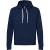 Custom Mens Triblend Fleece Hooded Sweatshirt True Navy Solid