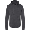 Custom Mens Gaiter Fleece Hooded Sweatshirt Black Heather