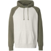 Custom Mens Vintage Heather Hooded Sweatshirt Oatmeal Heather/ Army Heather