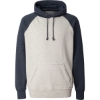 Custom Mens Vintage Heather Hooded Sweatshirt Oatmeal Heather/ Vintage Navy Heather