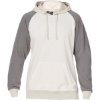 Custom Unisex Vintage Tricolor Hooded Sweatshirt Antique White/ Smoke