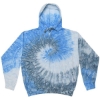 Custom Unisex Tie-Dyed Full-Zip Hooded Sweatshirt Santorini