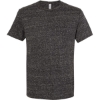 Custom Unisex Snow Heather Jersey T-Shirt Black Ink