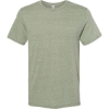 Custom Unisex Snow Heather Jersey T-Shirt Military Green