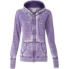 Custom Womens Zen Fleece Full-Zip Hooded Sweatshirt Very Berry