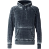 Custom Mens Vintage Zen Fleece Hooded Sweatshirt Vintage Navy