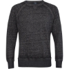 Custom Mens Vintage Zen Fleece Crewneck Sweatshirt Twisted Black