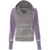 Custom Womens Zen Fleece Raglan Hooded Sweatshirt Cement/ Very Berry