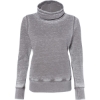 Custom Women’s Zen Fleece Cowl Neck Sweatshirt Cement