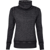 Custom Women’s Zen Fleece Cowl Neck Sweatshirt Twisted Black