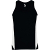 Custom Womens Stride Singlet Black/ White