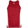 Custom Womens Stride Singlet Red/ White