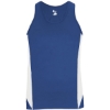 Custom Womens Stride Singlet Royal/ White