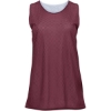 Custom Womens Pro Mesh Reversible Tank Top Cardinal/ White