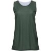 Custom Womens Pro Mesh Reversible Tank Top Forest/ White