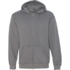 Custom Unisex USA-Made Full-Zip Hooded Sweatshirt Charcoal