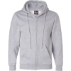 Custom Unisex USA-Made Full-Zip Hooded Sweatshirt Dark Ash