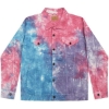 Custom Unisex Tie-Dyed Denim Jacket Cotton Candy