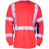 Custom Unisex Premium Black Series® Long Sleeve T-Shirt Fluorescent Red (9710)