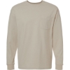 Custom Unisex Super Heavyweight Long Sleeve Pocket Tee Bone