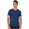 Custom Unisex 50/50 Fine Jersey T-Shirt Heather Navy