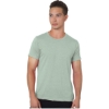 Custom Unisex 50/50 Fine Jersey T-Shirt Heather Sage