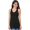 Custom Womens Triblend Racerback Tank Top Tri Black Solid
