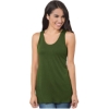 Custom Womens Triblend Racerback Tank Top Tri Olive