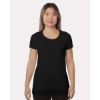 Custom Womens Fine Jersey T-Shirt Black