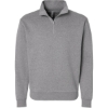 Custom Unisex Fleece Quarter-Zip Pullover Heather Grey