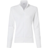 Custom Womens Ultimate365 Textured Full-Zip Jacket White
