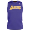 Custom Mens NBA Logod Reversible Game Jersey Los Angeles Lakers