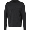 Custom Mens Performance Hooded Long Sleeve T-Shirt Carbon Black