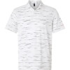 Custom Mens Ultimate365 Mesh Glimmer Print Polo Clear Pink