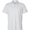 Custom Mens Ultimate365 Pencil Stripe Climacool Polo White/ Wonder Sage