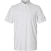 Custom Mens Ultimate365 Micro Print Polo White
