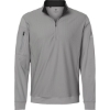 Custom Mens Textured Quarter-Zip Pullover Grey Three