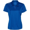 Custom Womens 3-Stripes Shoulder Polo Collegiate Royal/ Grey Three
