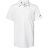 Custom Youth Performance Polo White