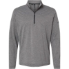 Custom Mens Ultimate365 Lightweight Quarter-Zip Pullover Black Heather