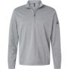 Custom Mens Ultimate365 Lightweight Quarter-Zip Pullover Grey Three Melange