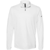 Custom Mens Ultimate365 Lightweight Quarter-Zip Pullover White