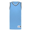 Custom Mens Retro Basketball Jersey Columbia Blue/ Black/ White