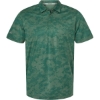 Custom Mens All Over Camo Print Polo Green Oxide